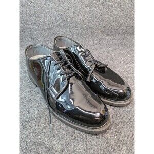 Bates 942 Mend Lites High Gloss Oxford Lace -Up Shoes 9.5 E Pre-owned